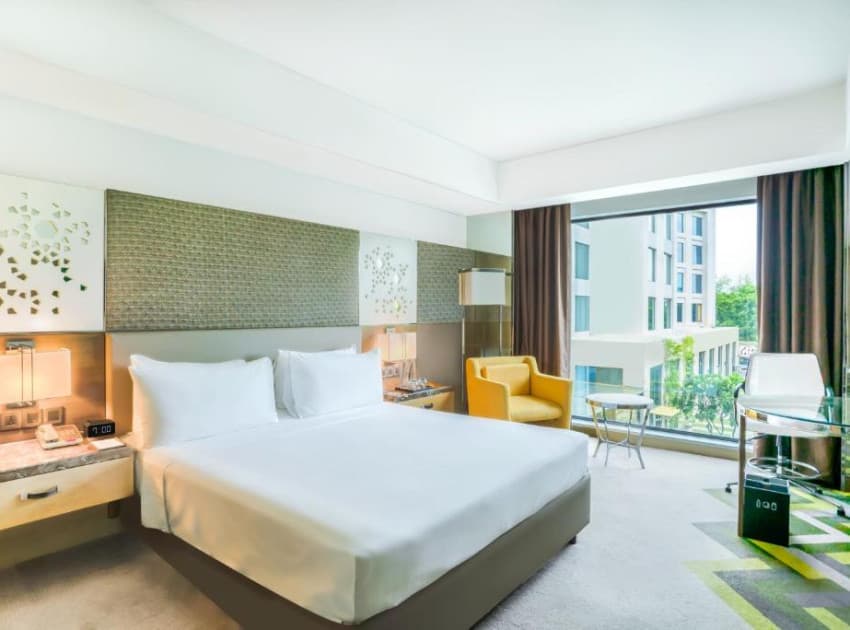 Book King Room with Pool View room in Agra