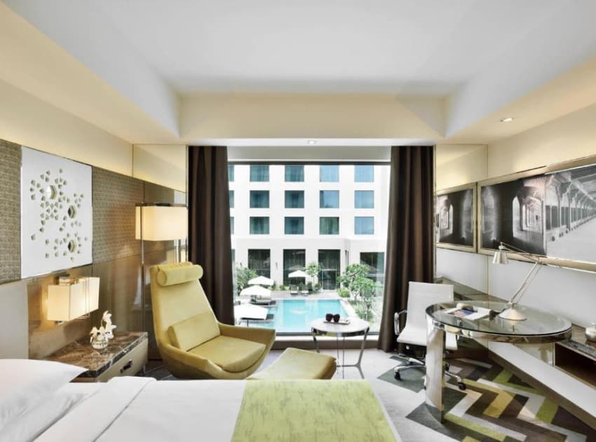 Book King Room with Pool View room in Agra