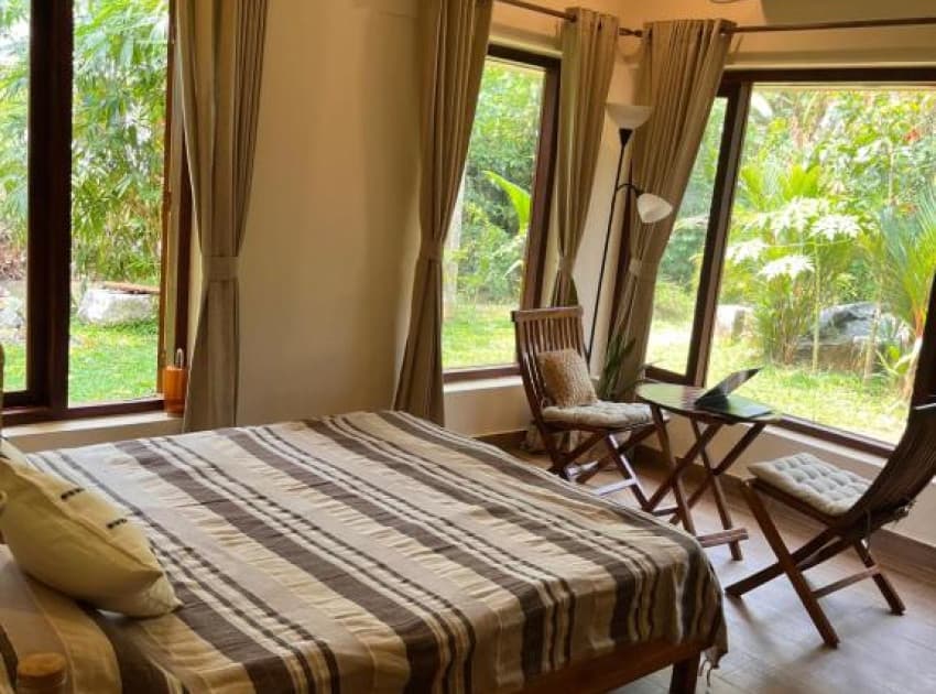 Book Double Room with Garden View room in Kollam
